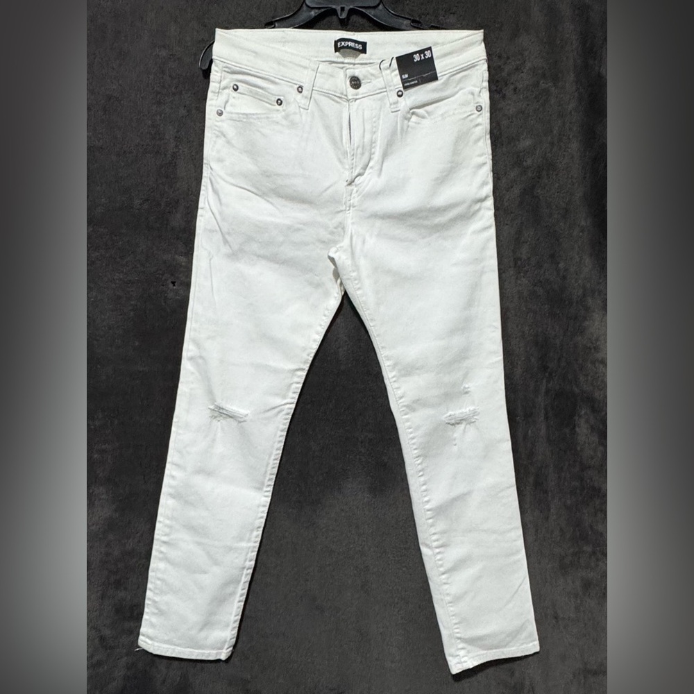 Express White Slim Jeans Women’s 30X30
Hyper Stretch